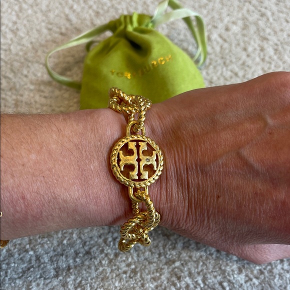 Tory Burch Gold Rope Chain Bracelet - Picture 4 of 5